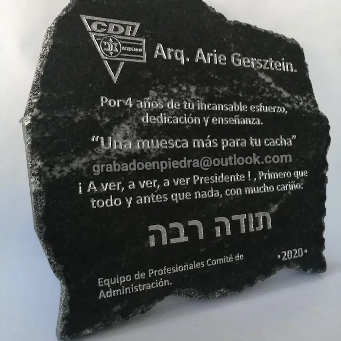 Grabado en Piedra Piezas Personalizadas